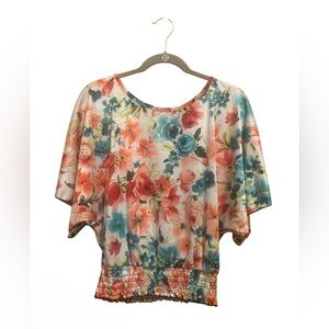 BCX Multicolor Floral Blouse - Women’s Large